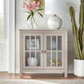 Portland 2 Door Glass Cabinet by Simple Living