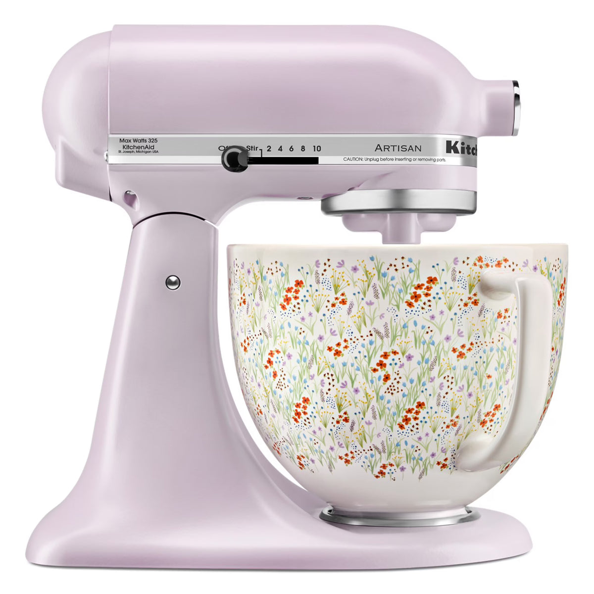 Kitchenaid Artisan Series 5 Quart Tilt Head Stand Mixer, Wildflower, KSM156CXWF
