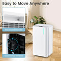 32 Pint Dehumidifier with 3.3FT Drain Hose, 24H Timer & 3 Color Indicator, 2000 sq ft Portable Dehumidifier for Basement, Bedroom, Bathroom
